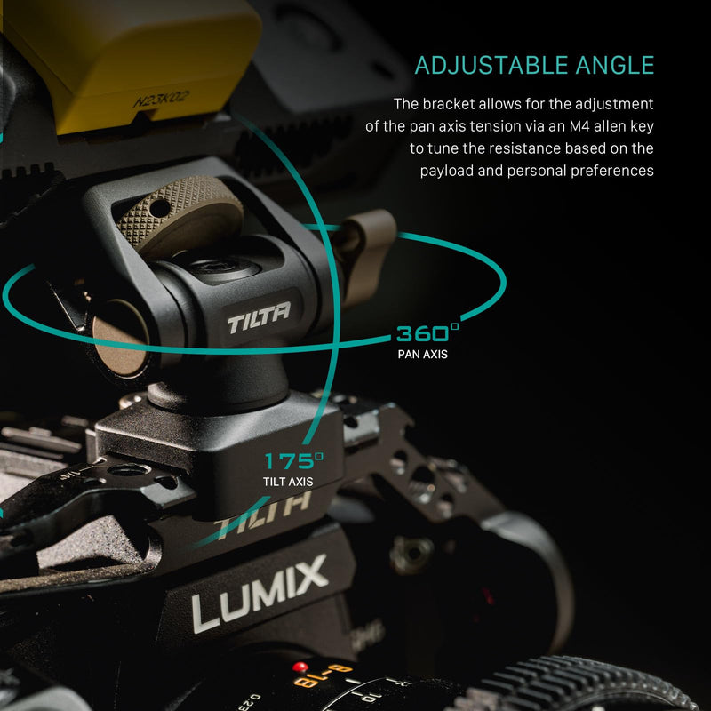 [AUSTRALIA] - Tilta Camera Monitor Mounting Bracket | NATO Clamp Mount for External Monitor Accessories | Supports 4.4lb Load | 360° Rotation 175° Tilt | Aluminum Adjustable Locking Arm for Modular Camera Rigs 