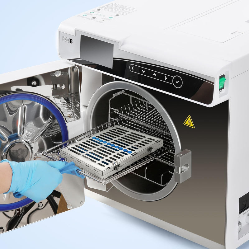 [AUSTRALIA] - JMU Dental Autoclave Sterilization Cassettes for 10 Instruments, Detachable Instrument Cassette Rack, Blue 1 