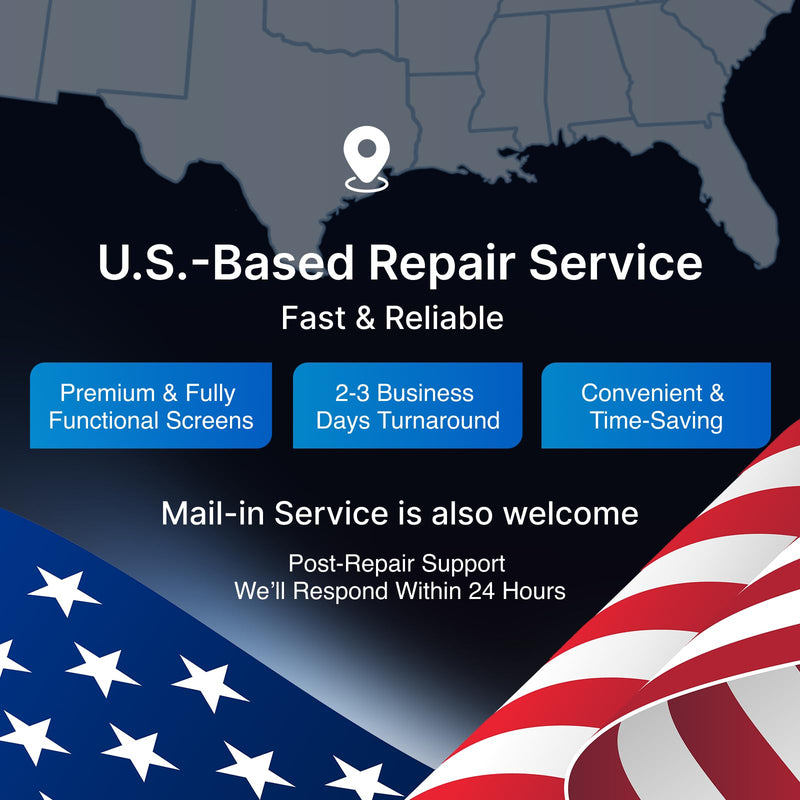 LW Mail-in Repair Service with Original OEM Pull Screen for Apple Watch Series 3 (38mm) Replacement Screen LCD Display Touch Digitizer Assembly A1858 A1860 A1889 A1890 Series 3 (38MM)