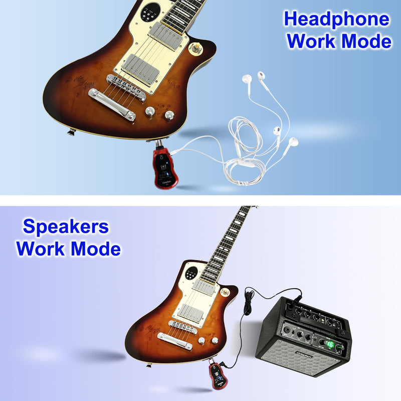[AUSTRALIA] - Mini Bass Amp Bluetooth Electric Guitar Amps Pocket Bass Portable Headphones Amplifier 