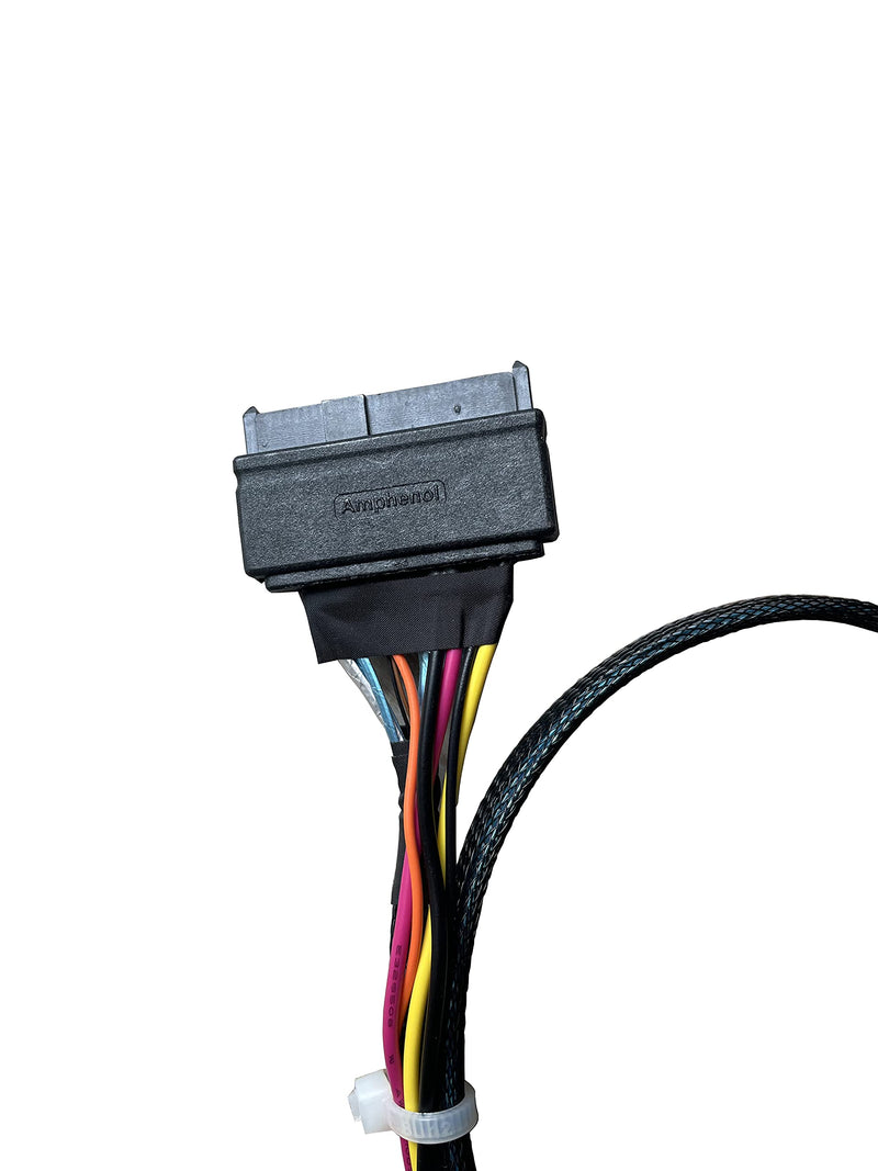 𝐃𝐢𝐋𝐢𝐧𝐤𝐞𝐫 PCIe Gen4 𝐒𝐥𝐢𝐦𝐒𝐀𝐒 4X to 𝐔.𝟐 𝐍𝐕𝐌𝐞 Adapter,𝐒𝐅𝐅-𝟖𝟔𝟓𝟒 38P to 𝐒𝐅𝐅-𝟖𝟔𝟑𝟗 68P Cable with Power, 75CM (Pack of 2) 75CM (Pack of 2)