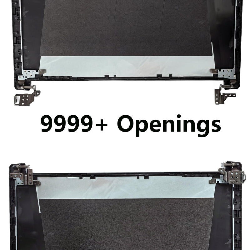 Replacement LCD Back Cover Kit for Acer Nitro 5 AN515-51 | for Nitro 5 AN515-53, AN515-41, AN515-42, Top Lid and Front Bezel with Hinges, Black