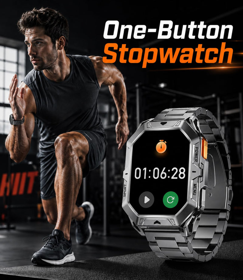 LIGE Military Smart Watches for Men(Answer/Make Calls),100-Day Battery Life,2.13" AMOLED Outdoor Sports Smartwatch with Compass,Fitness Tracker with 100+Sports Modes for Android iOS,AI Voice