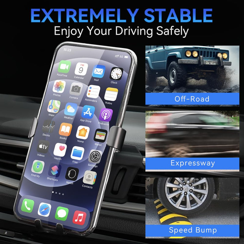 Car Phone Holder Stand Fit for Nissan Rogue 14-20 Adjustable for Air Vent Car Phone Mount Compatible with All Most 4.7 Inches-6.7 Inches Phones