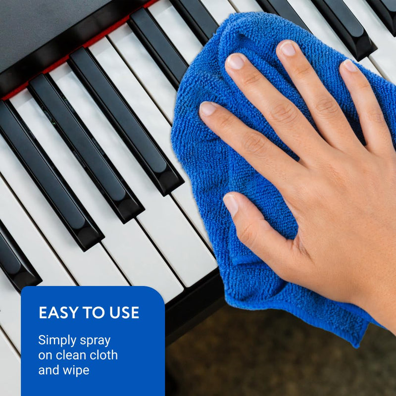 [AUSTRALIA] - IMPRESA Piano Key Cleaner Spray - Piano Keyboard Cleaning Kit & Solution - Non-Toxic Low-Odor Keyboard Cleaner for Grand & Baby Grand Keys - 8 Fl Oz, Clear, Pack of 1 
