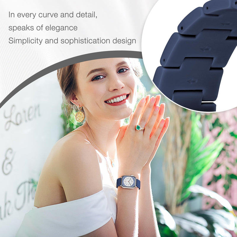 Light House Apple Watch Bands-Fashion Lightweight Resin iWatch Bands for Women Men 38mm/40mm/41mm/42mm(Series 11 10), 49mm/46mm/45mm/44mm/42mm(S 3 2 1), Compatible with Apple Watch Series 11 SE 10 9 8 7 6 5 4 3 Ultra 38mm/40mm/41mm/42mm(Series 11 10)