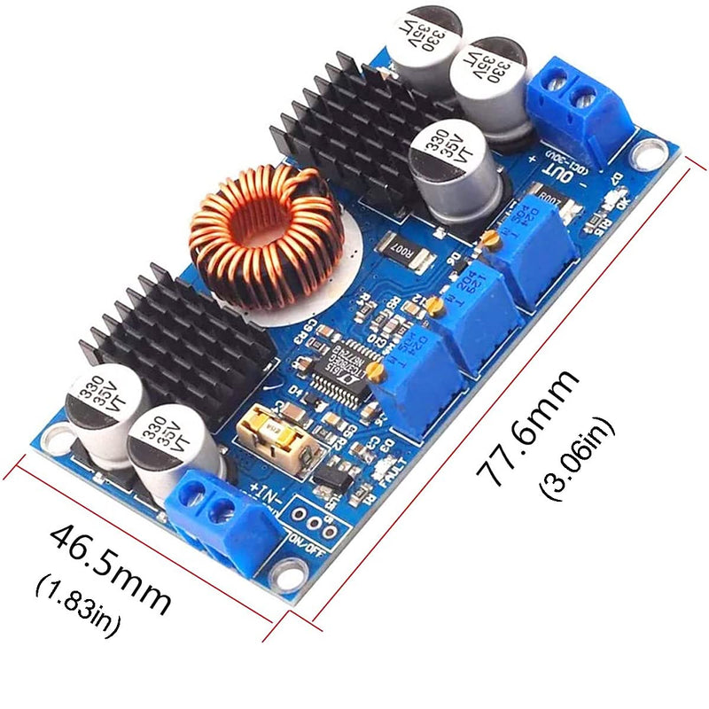 [AUSTRALIA] - Youmile LTC3780 Boost Converter DC 5V-32V to 1V-30V 10A Constant Voltage Current Automatic Converter Step-Up Down Controller Charging Module with Cable 