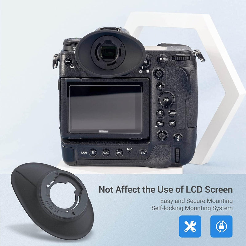 Hoodman Glasses Eyecup for Nikon Z9, Z8 & Zf Mirrorless Cameras For Glasses Eyecup