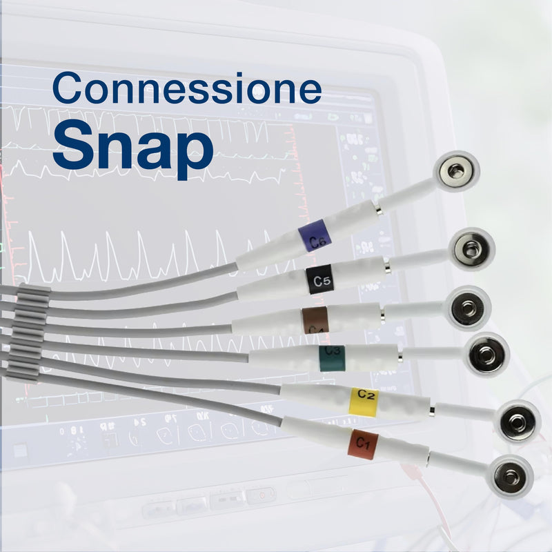 Fiab - 1 Pack of 50 Universal Single Use Oval Foam ECG Electrodes 48x50mm Adult erwachsen