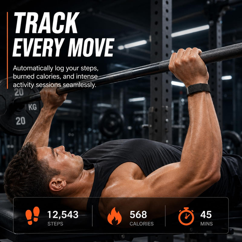 Yihou Screen-Free Fitness Tracker Smart Band No Display Activity Tracker | Heart Rate Sleep Track Step Counter Sports Modes Long Battery Life Fitness Bracelet for Women Men Android iOS Rosegold