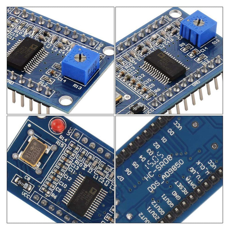 TECNOIOT AD9850 DDS Signal Generator Module 0-40MHz 2 Sine Wave and 2 Square Wave Output