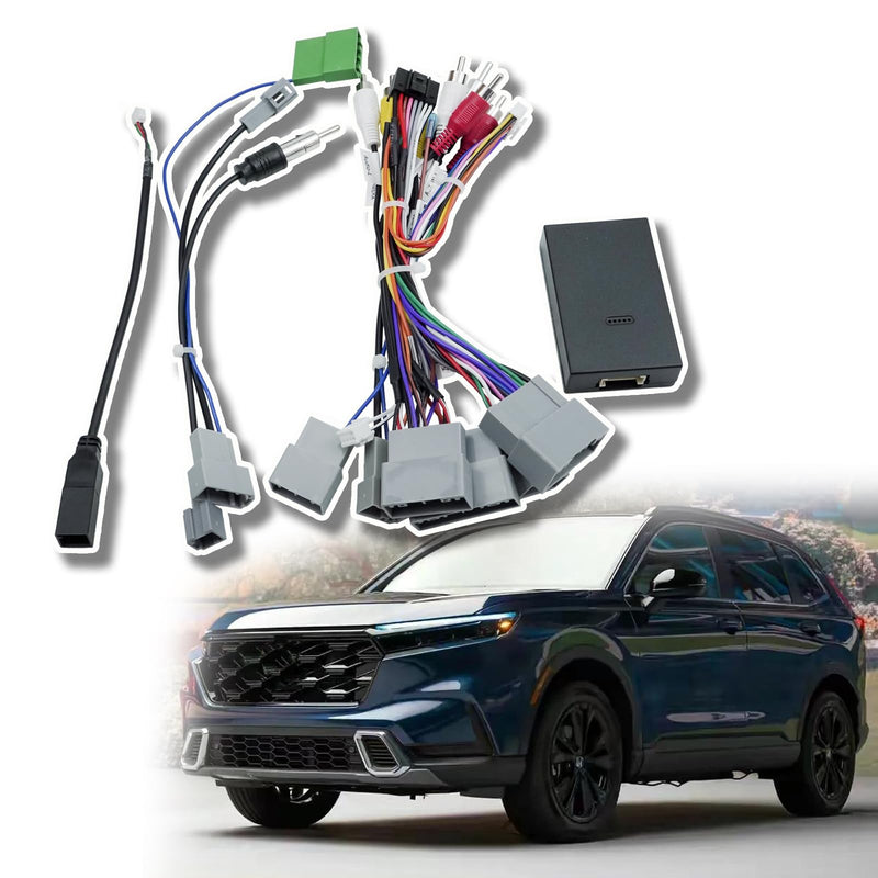 16pin Car Radio Stereo Power Retrofit Wiring Harness Cable Adapter Fit for Honda Civic 1.5T 2016-2021 CRV CR-V 2017-2022 Breeze 2020 Support Factory Camera Steering Wheel Control USB and AUX | Fit for Honda Civic 1.5T 2016-2021 CRV CR-V 2017-2022 Breez...