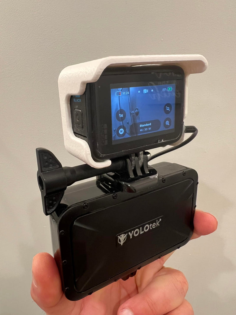 YOLOtek Veteran Owned - Sun Shade for GoPro Hero9, 10, 11, 12, 13-3D Thermal Design to Block Sun & Prevent Overheating for Outdoor Filming/Streaming