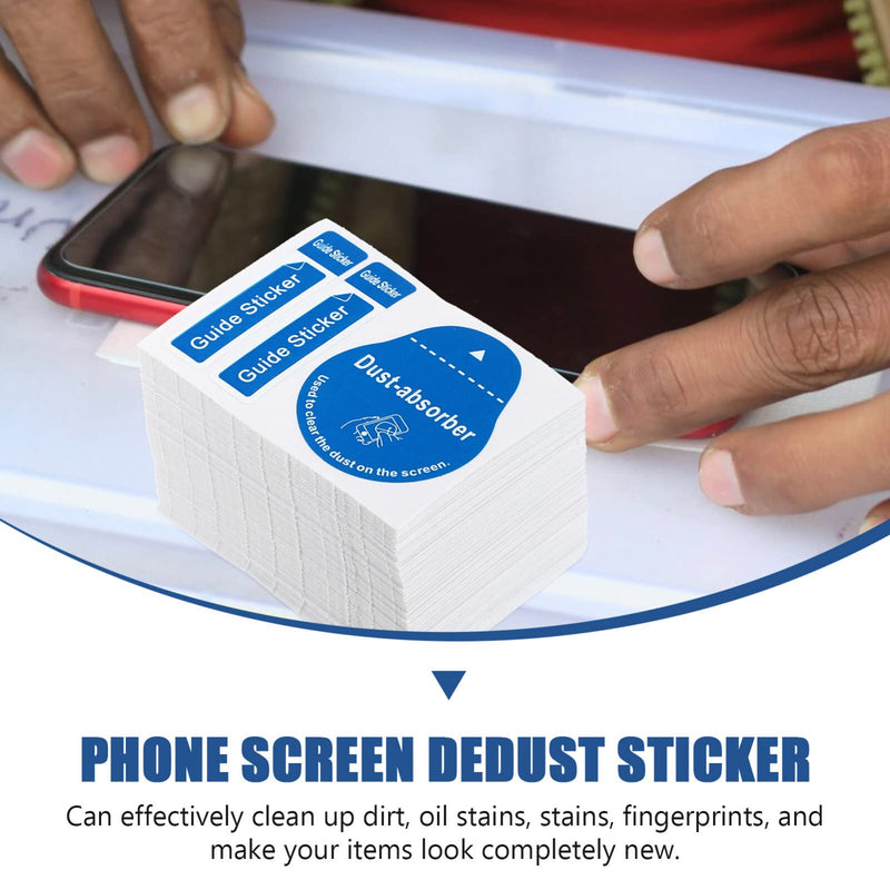 200pcs Film Dust Removal Sticker Computer Stickers Laptop Keyboard Stickers Camera Stickers Screen Absorber LCD Dedust Sticker LCD Screen Removal Stickers Paper