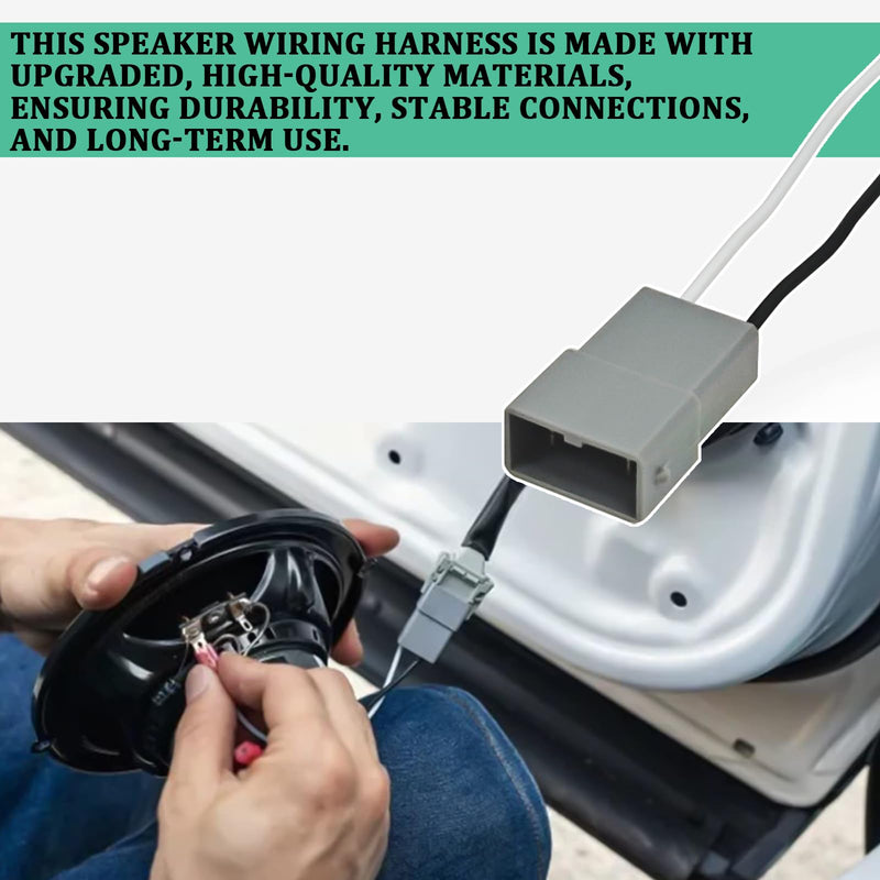 72-7800 Speaker Wiring Harness Adapter, 4 PCS Copper Core Car Door Speaker Connector Plug Replacement for Honda & Acura Vehicles Civic CR-V Accord Ridgeline Integra TSX TL MDX Door Audio System 10PCS