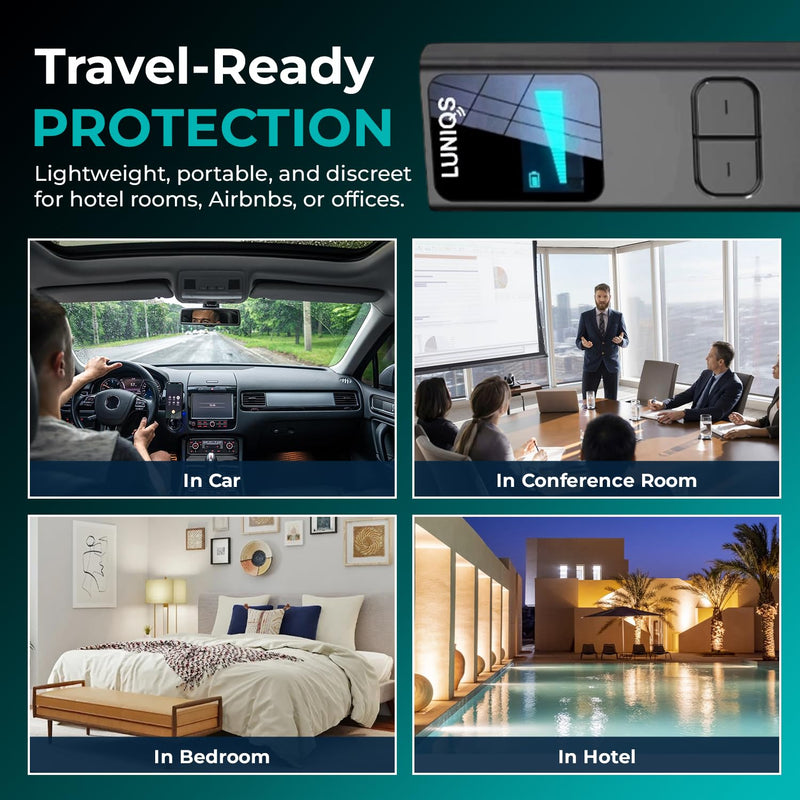Hidden Camera Detectors -2026- Hidden Bug and Camera Detector & Spy Camera Finder, GPS Tracker Detector, RF Detector & Bug Detector (Laser + LCD Screen) for Travel, Home & Office Security 5 Mode – Laser + LCD
