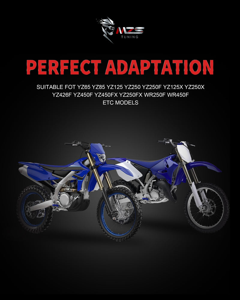 [AUSTRALIA] - MZS Dirt Bike Foot Pegs, CNC Motocross Footpeg MX Footrest Rest Pedal Blue Compatible with YZ65 YZ85 YZ125 YZ250 YZ250F YZ125X YZ250X YZ426F YZ450F YZ450FX YZ250FX WR250F WR450F YZ 65/85/125/250/250F/250X/426F/450F, WR 250F/450F 