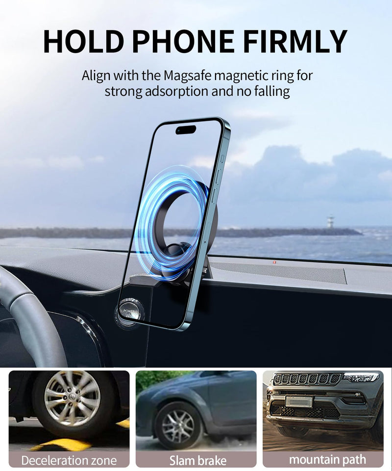 Car Phone Holder for Lexus NX NX350/ NX350h/ NX450h+ 2022-2026, 14" Screen | NX450h+F Sport 22-26, Magsafe Accessories Magnetic Cell Phone Mount Clip Compatible with iPhone, 3D fit Navigation Bracket for 22-26 NX (14-Inch only)