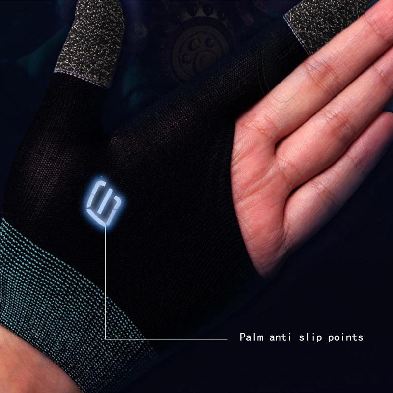 Gloves, Ultra-Thin Mobile Gaming Gloves，Anti-Sweat Mobile Finger Sleeve Breathable for High-Ranking Players Mobile Game Streamer
