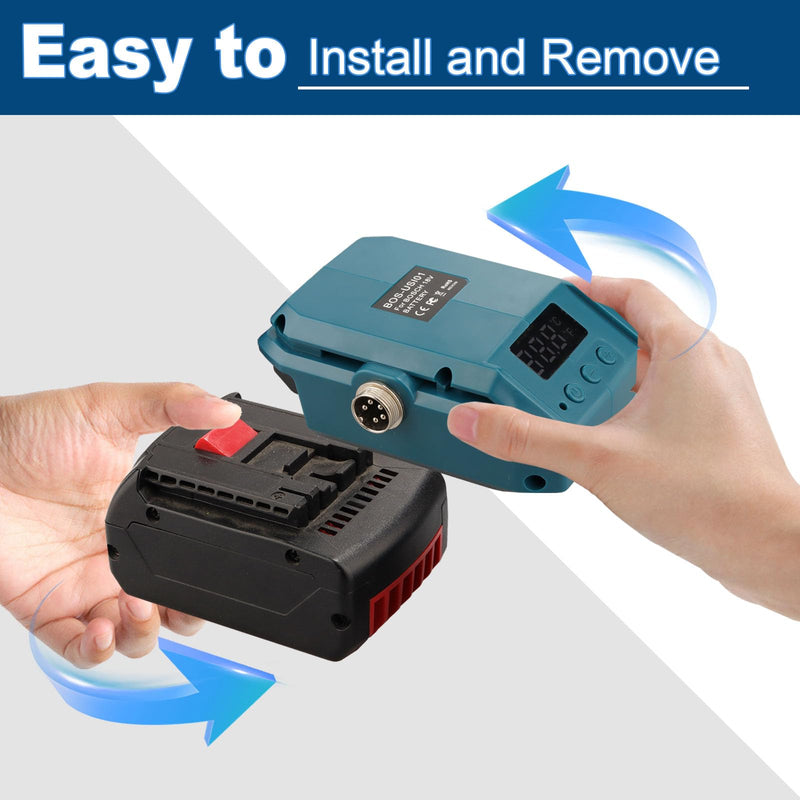 TPDL Battery Soldering Iron for Bosch Professional 18 V System GBA Battery, 60 W Cordless Soldering Iron Adjustable Temperature 51-480 °C with On/Off Switch, 25 g Soldering Wire, Soldering Iron Stand For Bosch Pro BAT battery