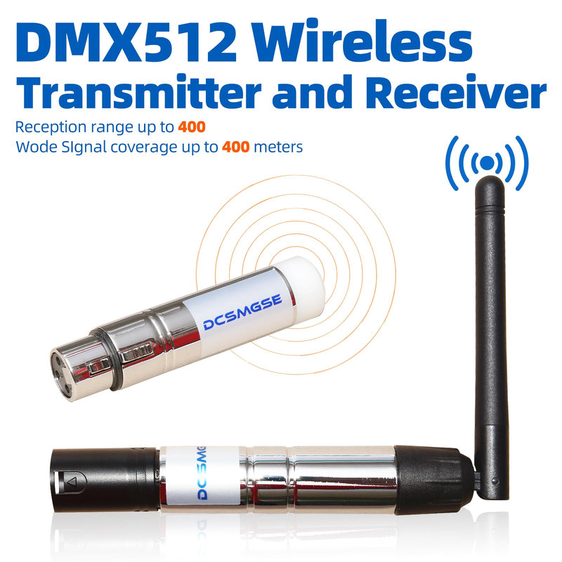 DMX Wireless, 3PCS DMX512 DMX Dfi DJ 2.4G Wireless 2 Receiver & 1 Transmitter Stage Lighting Control