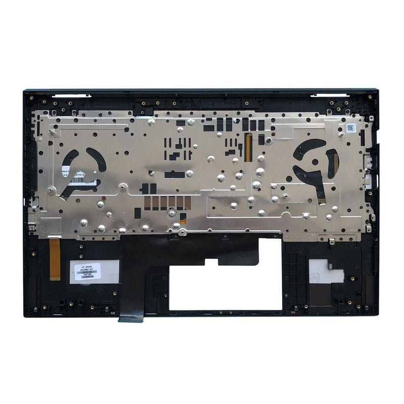 Replacement for HP OMEN 15-EK 15-EN 15Z-EN100 Laptop Upper Case Palmrest RGB Backlit Keyboard Assembly Part M00667-001