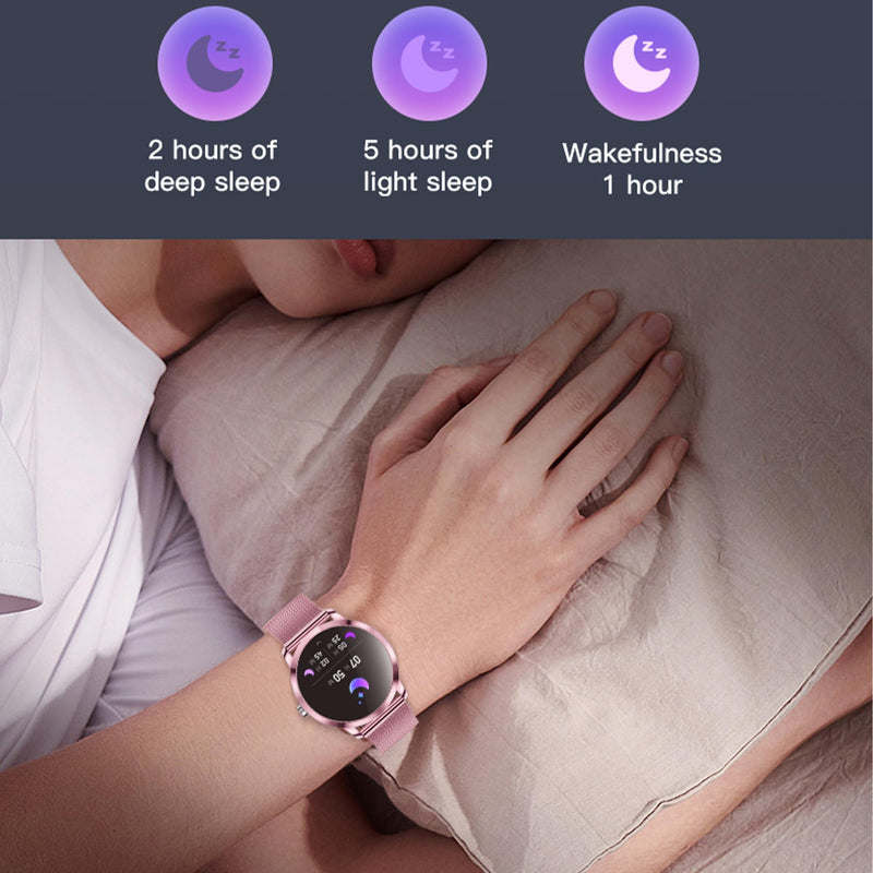 Smart Watch (Answer/Make Calls) for Women, 1.27" AMOLED Smartwatch for Android iPhone, Activity Tracker with Blood Pressure Heart Rate Sleep SpO2 Monitor, 100+ Sports IP68 Fitness Tracker (Pink) Pink