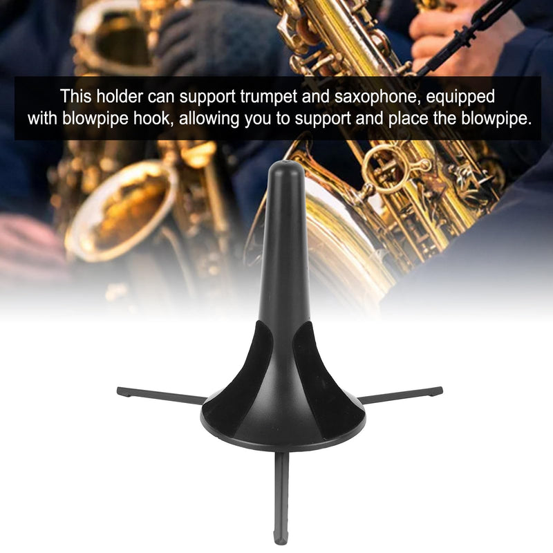 Plastic Trumpet Stand, Foldable Design Adjustable Height Saxophone Holder for Wind Musical Instrument