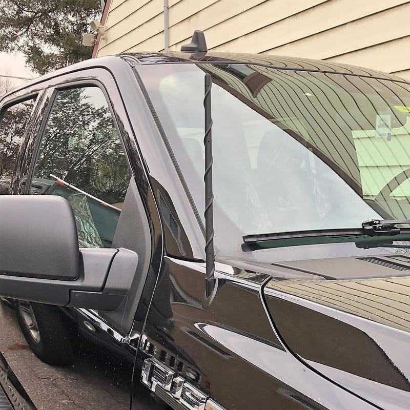 [AUSTRALIA] - BASIKER 16 Inch Antenna for Ford F150 F250 F350 2009-2025 2026, Ford F150 Accessories, Truck Car F-150 F 150 Antenna Replacement for AM FM Reception Black - Compatible with Ford F150 F250 F350 