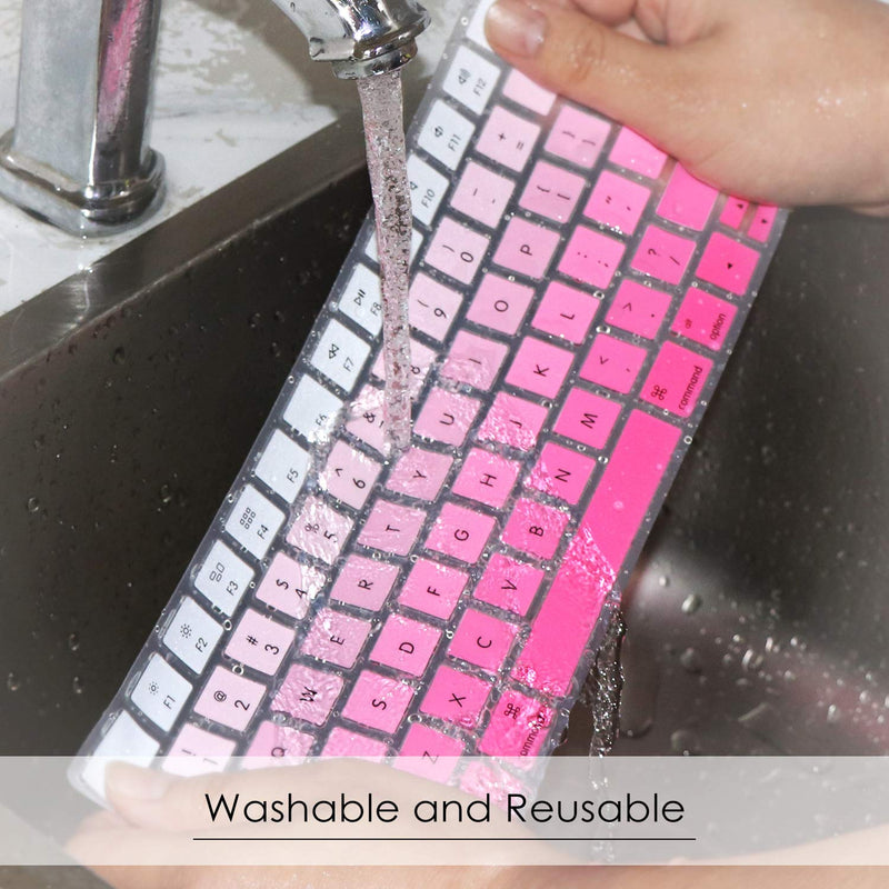 Allinside Ombre Pink Cover for Apple Magic Keyboard (MLA22LL/A) with US Layout Magic Keyboard (MLA22LL/A A1644) 06 Ombre Pink