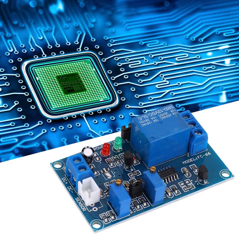 BuyWeek Photoresistor Relay Module, DC 12 V Light Detection Sensor, Light Control Switch, Light Sensitive Sensor, Adjustable Delay, Photoresistor Relay Module, Light Sensor (DC 12 V)