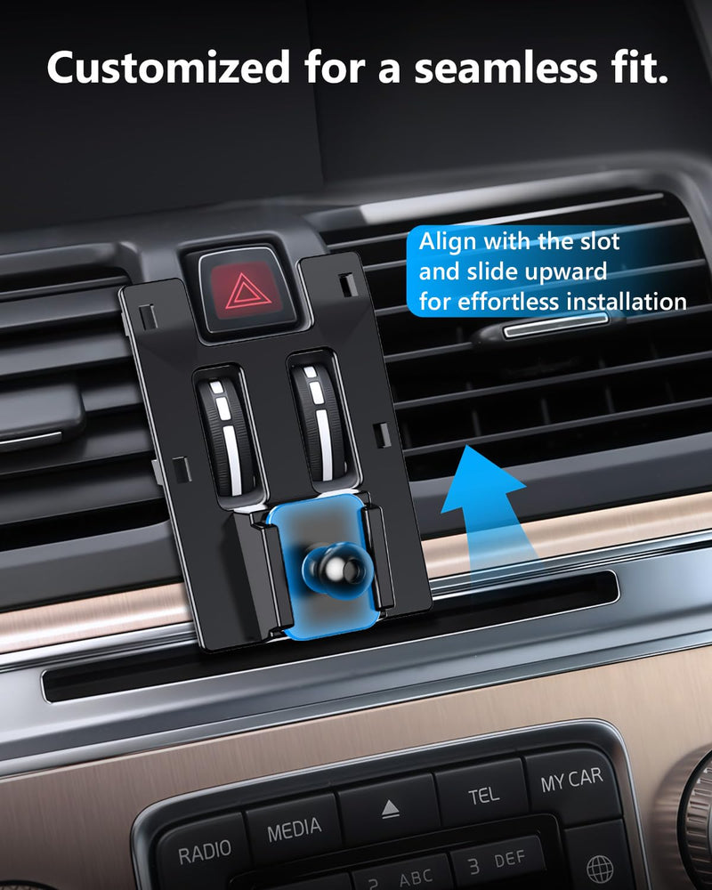 ELOHEI Custom Fit Phone Mount for Volvo XC60 with Custom Base | Specifically Design Car Phone Holder for Volvo XC60 2009-2017 Car Accessories for 2009-2017 Volvo XC60