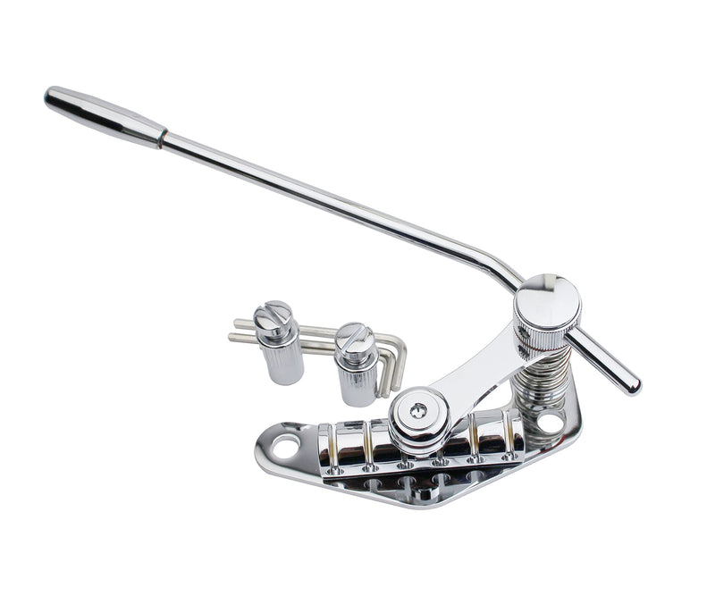 [AUSTRALIA] - Guyker Tune-O-Matic Style Electric Guitar Bridge Stop Bar Tailpiece Tremolo Compatible with LP SG Guitars TM85, Chrome 