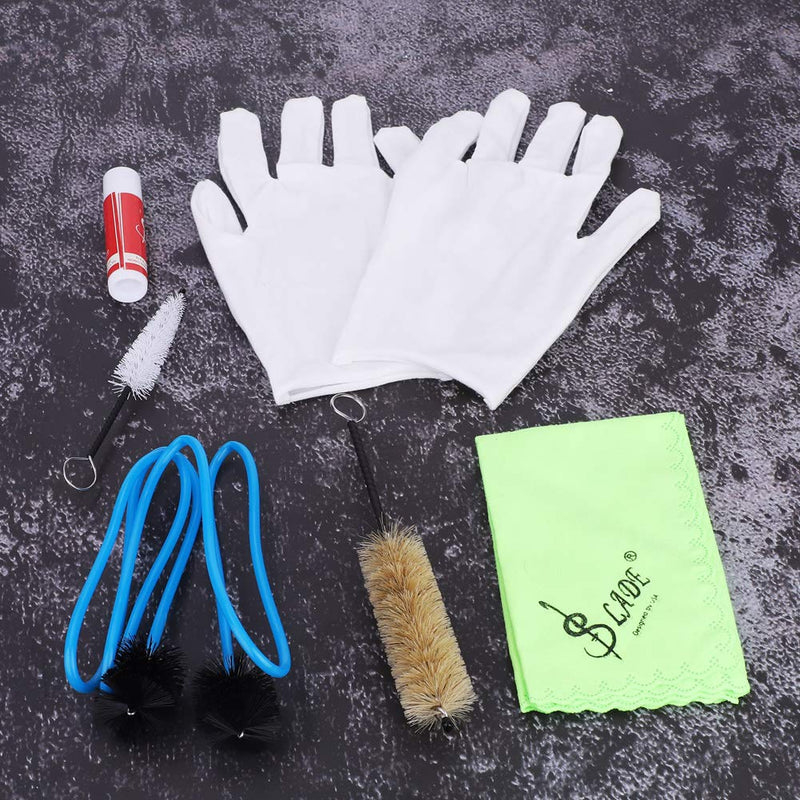 ZJchao Brass Instrument Cleaning Set Kit Tool for Trumpet Trombone Tuba Horn Players