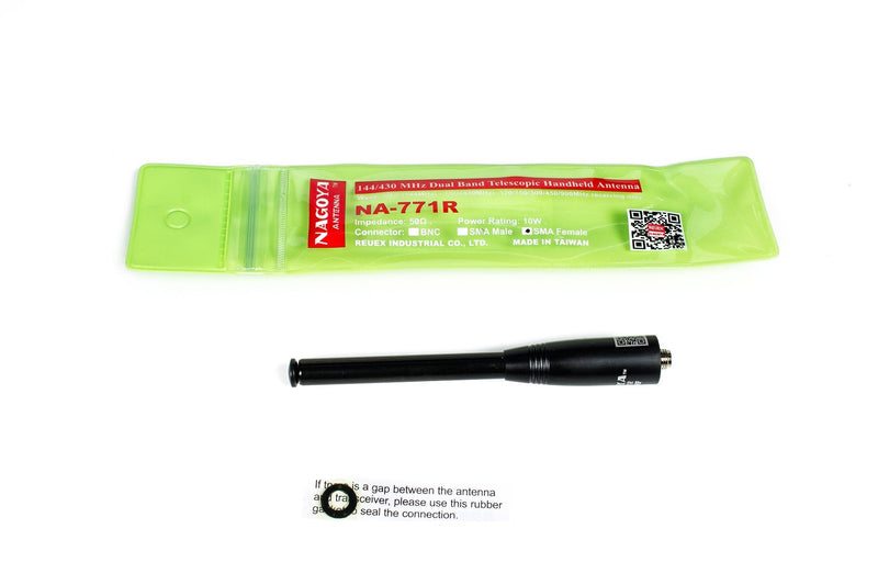 Authentic Genuine Nagoya NA-771R 16-Inch Retractable/Telescopic VHF/UHF (144/430Mhz) Antenna SMA-Female for BTECH and BaoFeng Radios NA-771R 15.6" VHF/UHF