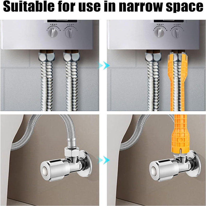 SZZETK 14 in 1 Tap Key, Tap Key, Multifunctional Tap Key, Tap Key for Sink Toilet Bowl Sink Kitchen Sanitary