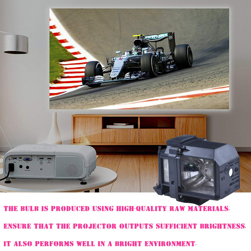 for ELPLP96 V13H010L96 EPSON Vs350 Vs355 Home Cinema 2100 Home Cinema 2150 1060 660 760hd VS250 VS350 VS355 EX9210 Compatible Projector lamp with Housing by SW-LAMP