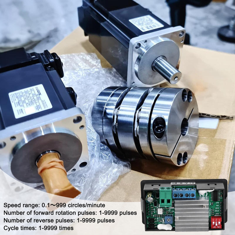 Stepper Motor Driver Controller for NEMA 17 23 Motor, Molbory Stepper Motor Control 4A Stepper Motor Driver Integrated Board Forward & Reverse Pulse Speed Angle Control Module PLC