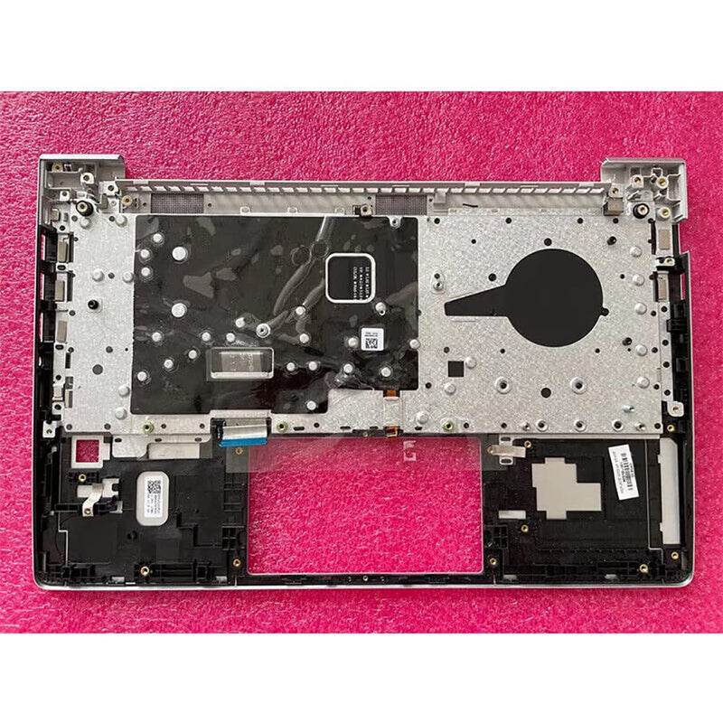 Replacement Laptop Upper Case Palmrest Backlit Keyboard Touchpad Assembly Part for HP ProBook 440 G8 445 G8 PB 440 445 G8 M23769-001 Silver