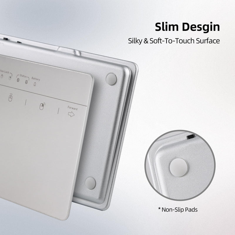 MICROPACK Digitally Yours Wired Trackpad for PC Computer Windows Laptops (Silver) Silver