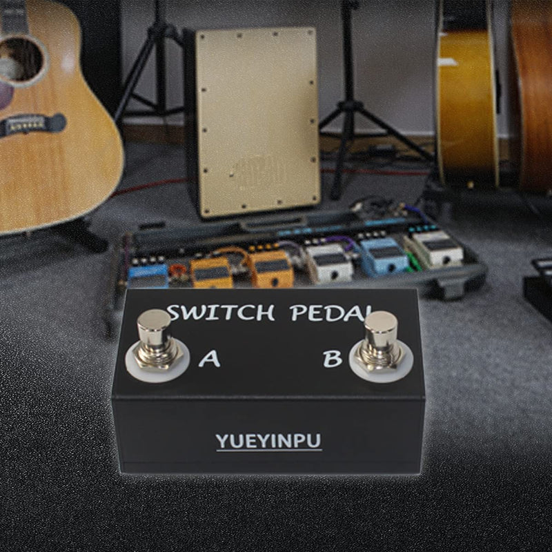 Dual Switch Pedal for Guitar Effect Pedal With TRS Cable (Unlatch Dual Switch) Unlatch Dual Switch