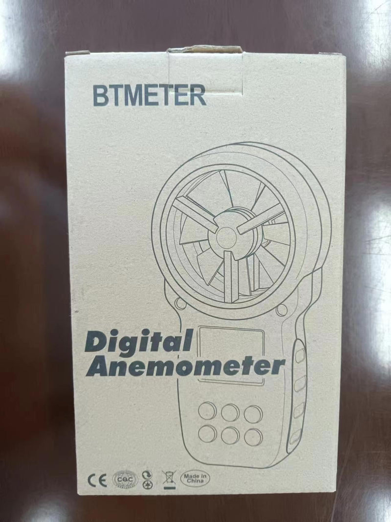 BTMETER BT-866A HVAC Anemometer for CFM Air Flow Handheld CFM Meter Connec to PC via USB Data Reading, Wind Speed Meter with Backlight for Kite Flying Sailing Surfing BT-866A (Air Flow Meter)