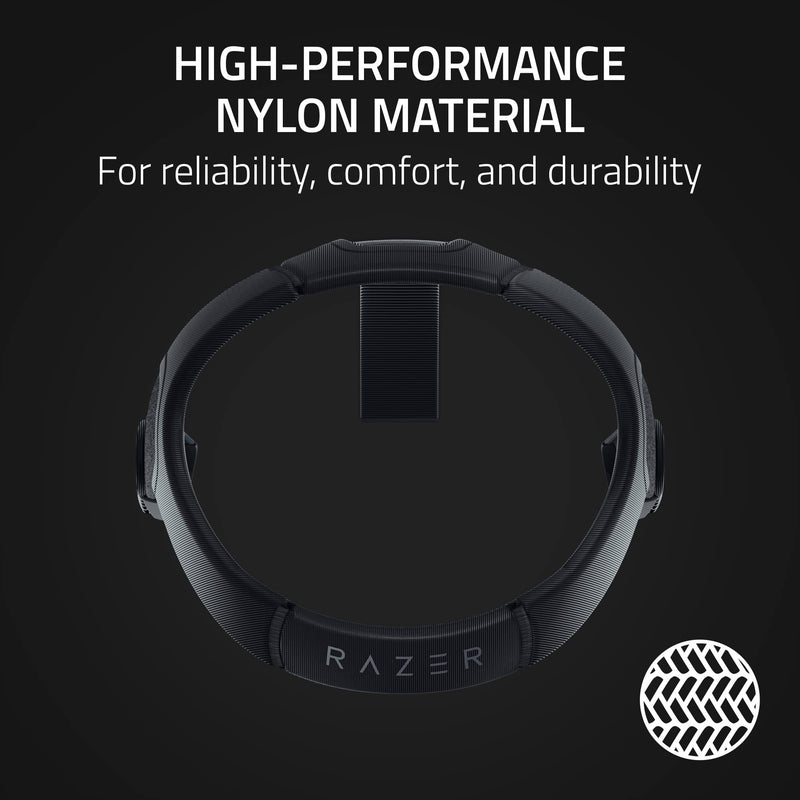 Razer Adjustable VR Head Strap System for Meta Quest 2: Designed for All Head Shapes - High-Performance Nylon Material - Soft, Adjustable Straps - Optimized Weight Distribution - Ergonomic Design | Designed for All Head Shapes, Soft, High-Performance N...