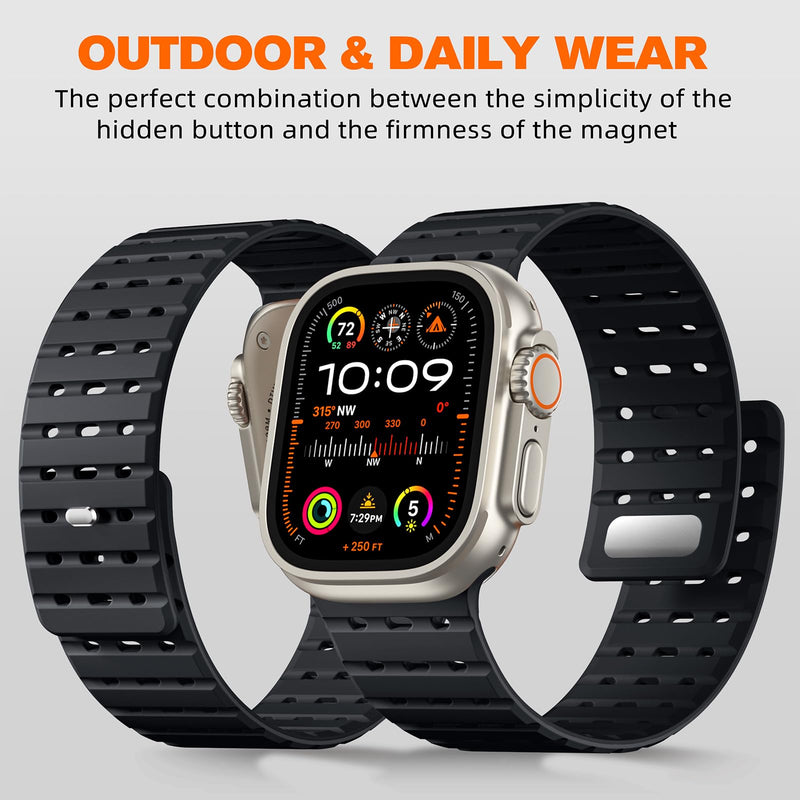 Bandletic Nylon Band and Magnetic Strap Compatible with Apple Watch