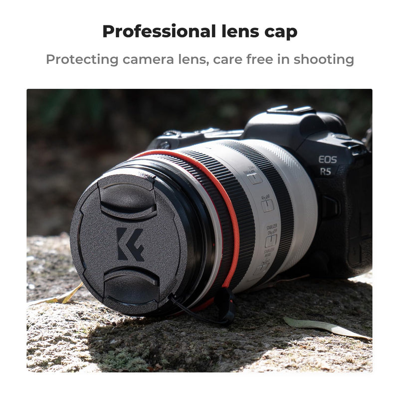 K&F Concept 49mm Circular Polarizer Filter with Lens Cap Cleaning Cloth Optical Glass Ultra Slim 18 Multi-Layer Coatings Polarizing Filter for Camera Lens (K-Series)