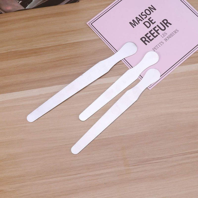 SuPVOX 3 x Stainless Steel Tongue Spatulas with Cheek and Lip Squeegee (14cm+16cm+18cm)
