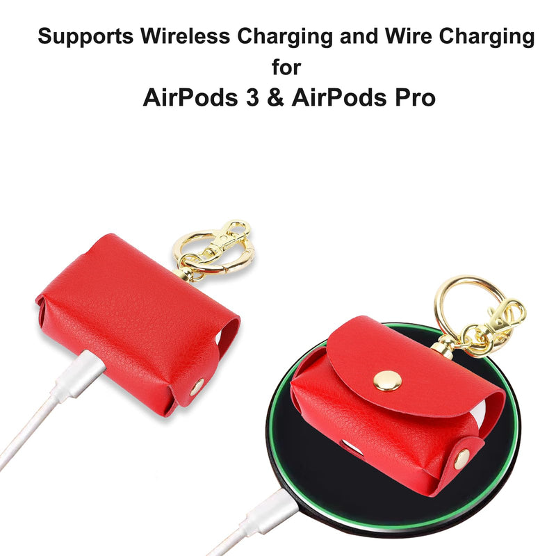 Bocasal A Multi Slots Crossbody Wallet Case for iPhone 16 Pro Max + A Slim Leather Case for AirPods Pro