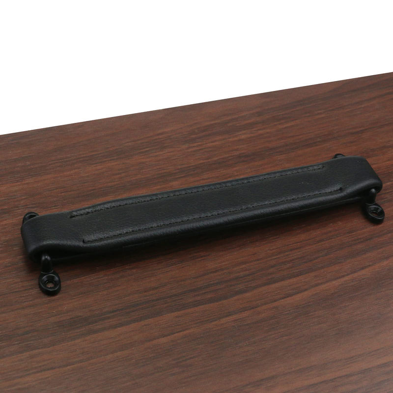 2PCS Black Vintage Leather AMP Amplifier Handles 8.27" Replacement Strap Handle with Mounting Screws for Amplifiers Suitcases