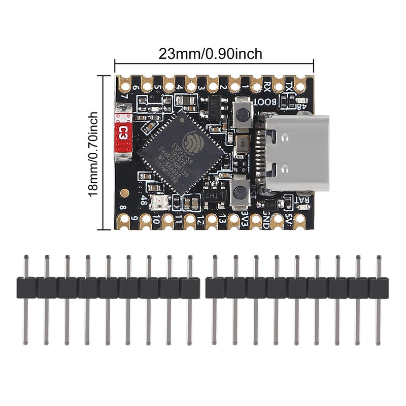 2PCS Type-C Supermini ESP32-S3 Development Board ESP32 S3 Supermini Development Board