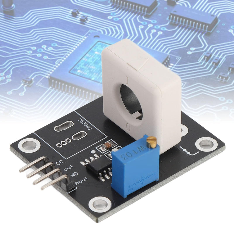 [AUSTRALIA] - Adjustable Hall Effect Current Sensor Module, Short Circuit Overcurrent Protection, DC±100A, Hall Current Sensor Module Detector Board with Signal Output Indicator 